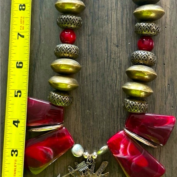 Tribal TeePee Statement Necklace - Picture 5 of 7